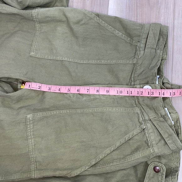 Zara women’s wide leg high rise cotton linen pants size 4 - Picture 7 of 8